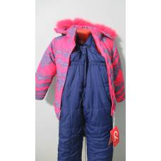 Зимний комбинезон pink-002