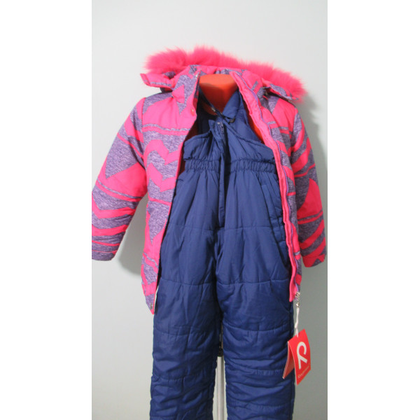 Зимний комбинезон pink-002