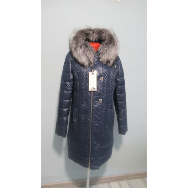 Куртка чернобурка blue-021