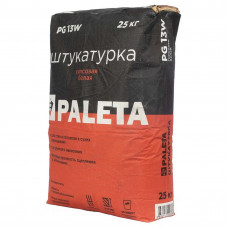 Штукатурка гипсовая Paleta PG 13 W белая 25 кг